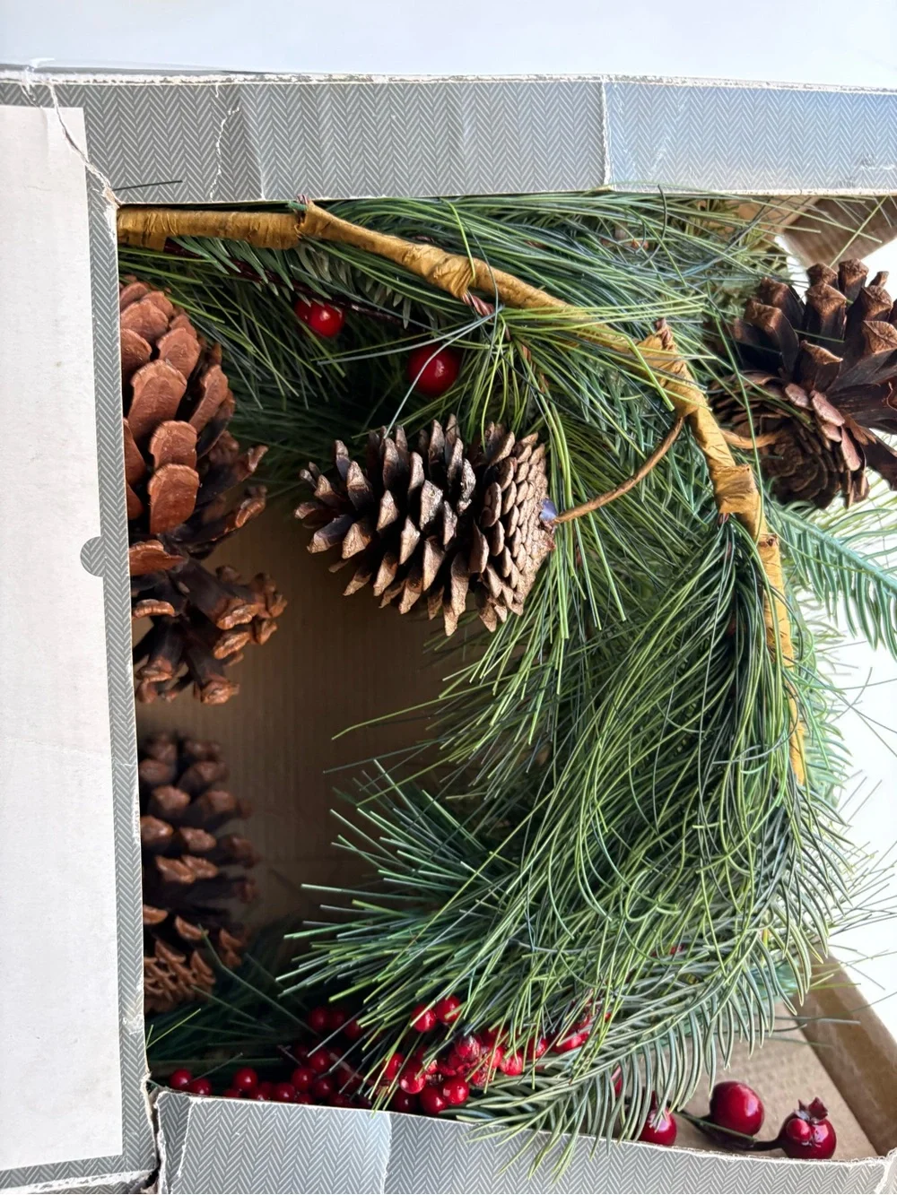 6 ft Pinecone & berries Christmas garland from Threshold